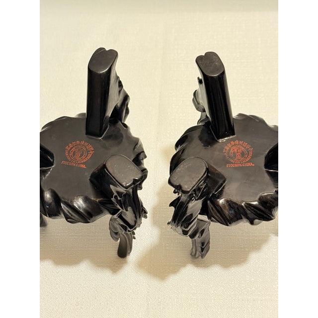 1960s Monumental "Bodiless" Lacquer Vases by Cheng Lung Chi - James Mont Style For Sale - Image 12 of 12