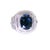 Contemporary 5.79 Carat Blue Spinel Diamond 18k White Gold Ring, Agl Certified, Size 6.75 For Sale - Image 3 of 6