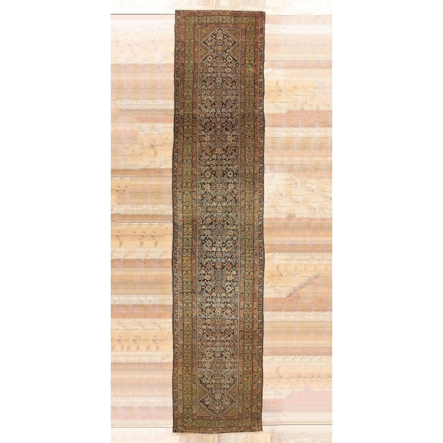 Antique Persian Malayer Rug Runner -03'06 X 16'08 For Sale - Image 9 of 9