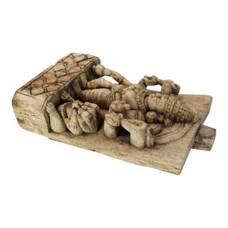 Antique Indian Goddess Plaque For Sale