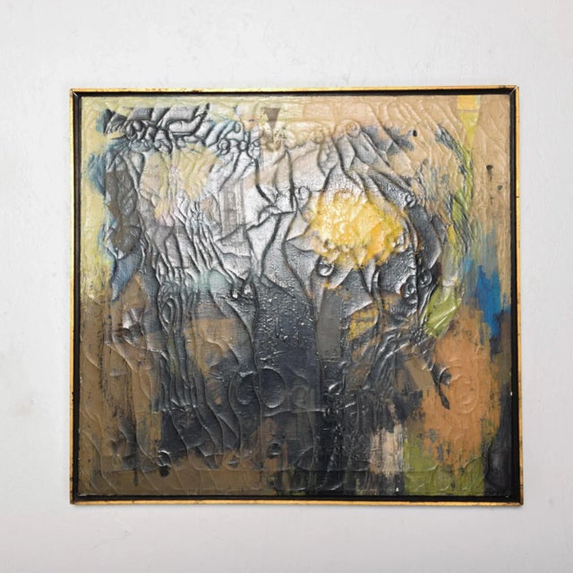 1950s Abstract Oil Painting by Miguel Alvarez Acosta Mexico For Sale - Image 9 of 9