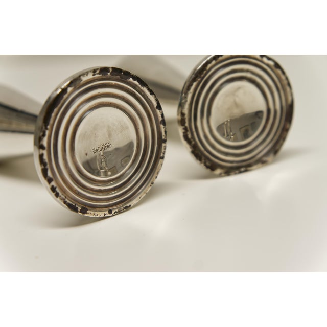Sterling Weighted Salt and Pepper Shakers a Pair For Sale - Image 4 of 5