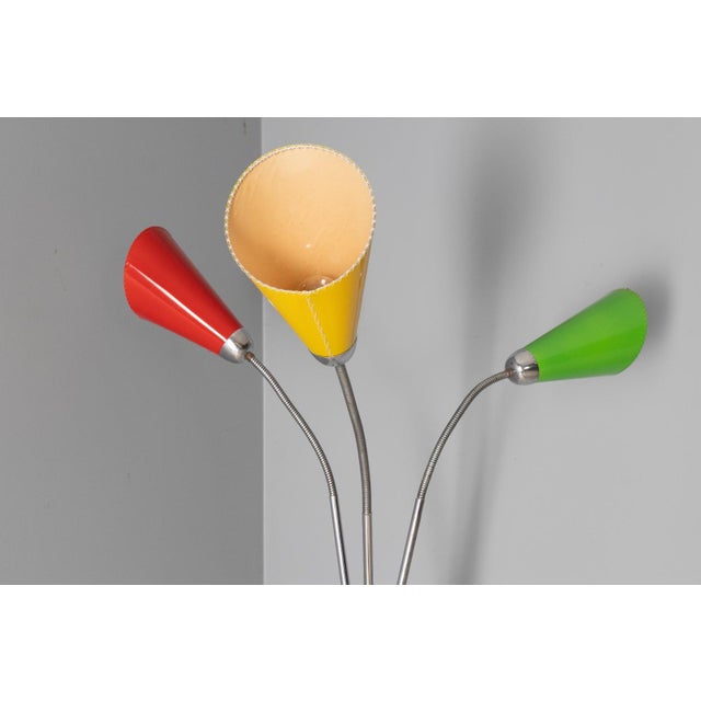 Three-Arm Floor Lam from Lidokov, Czechoslovakia, 1960s For Sale - Image 6 of 12