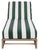 Callan Chaise Lounge, Heather Tan/Green Stripe For Sale - Image 10 of 12