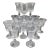 Vintage Fostoria "Century” Pressed Glass Wine Glasses-Set of 12 For Sale