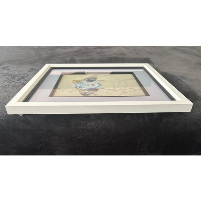 Art Deco Gustav Klimt “Amalie Zuckerkandl” Framed Vintage Bookplate, 1995 For Sale - Image 3 of 8