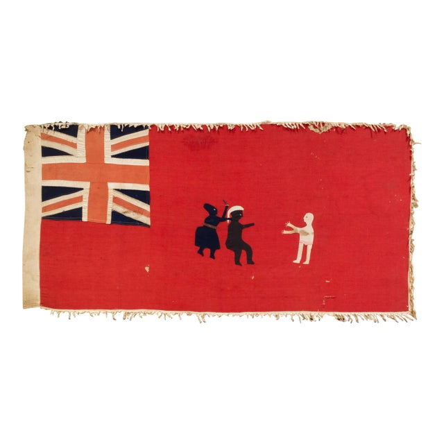 Mounted Asafo Flag of Ghana C.1820-1920 For Sale
