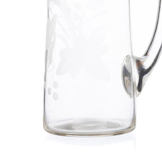 20th Century Glass and Crystal Mugs, Set of 2 For Sale - Image 3 of 6