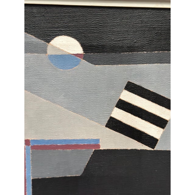 Lars. Gideon, Abstract Composition, 1960s, Oil on Canvas, Framed For Sale - Image 14 of 18