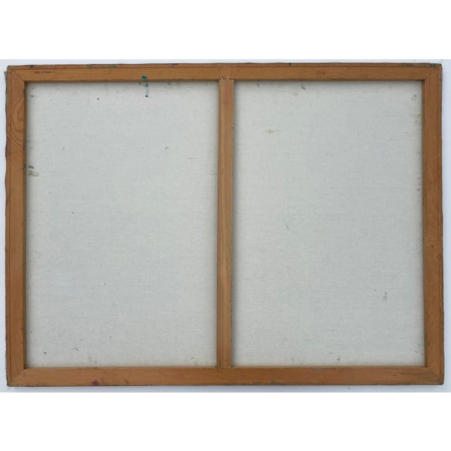 Wood 1980s Abstract Expressionist Painting #2 by Hannah Dalbey - For Sale - Image 7 of 7