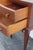 1940s Tall Bow Front Mahogany Nightstand Side End Table 6163 For Sale - Image 11 of 15