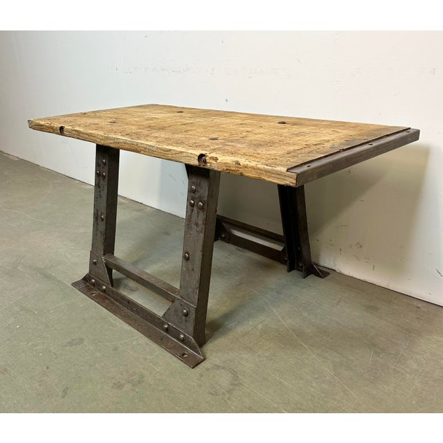 Mid-Century Modern Industrial Riveted Coffee Table, 1960s For Sale - Image 3 of 18