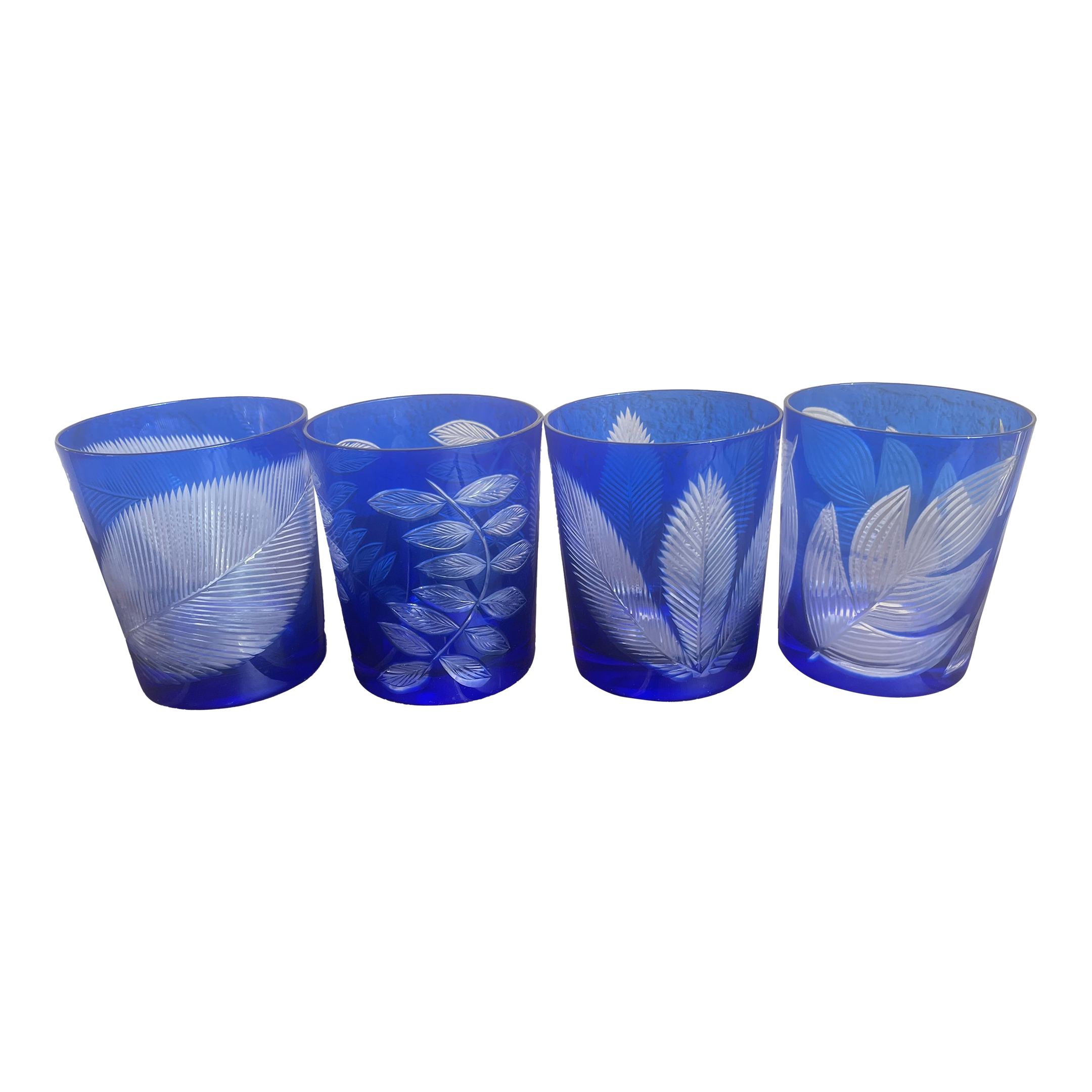 Vintage Blue Glasses | Chairish