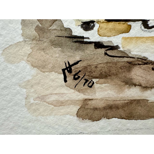 1970s Henry Emil Salloch Original Watercolor on Paper Volterra, Battistero. 1970. For Sale - Image 5 of 7