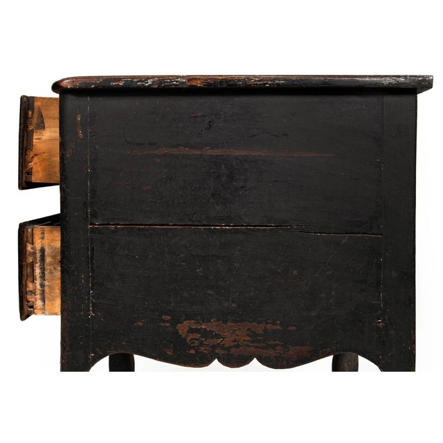 18th Century French Provincial Black Painted “Mazarin” Pedestal Desk For Sale - Image 10 of 12