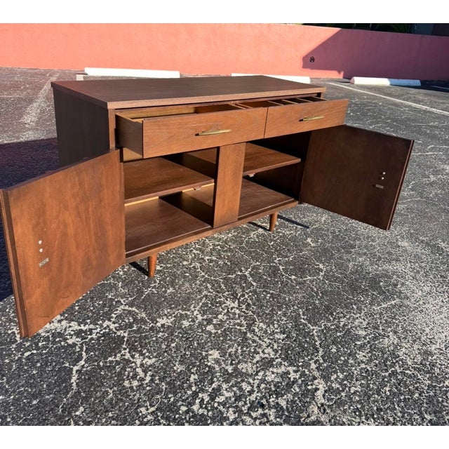 Wood Mid Century Holman Hutch For Sale - Image 7 of 10