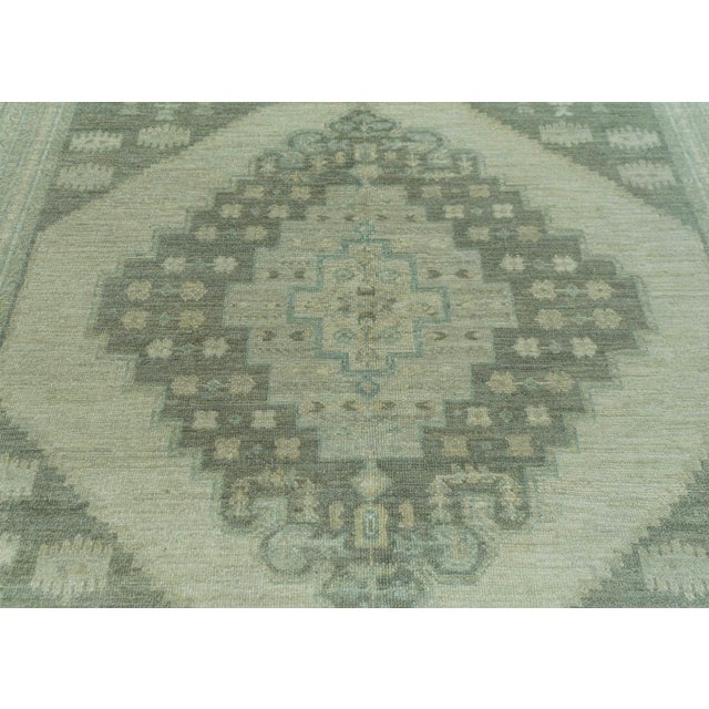 Turkish Oushak Antique Look Rug 8'2" x 10'7" #20049 For Sale - Image 4 of 8