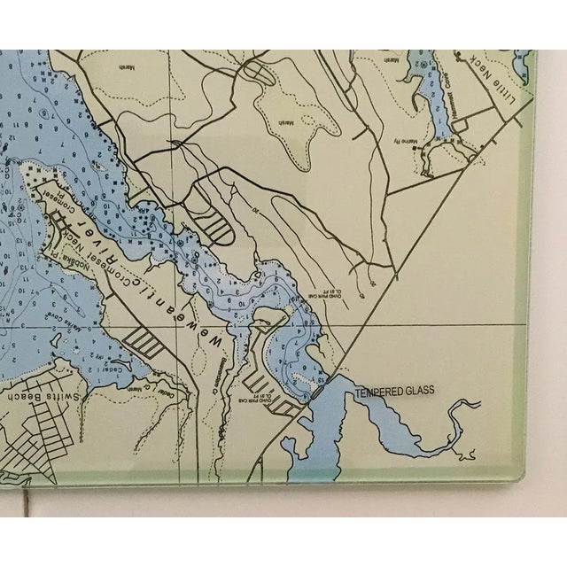 1990s Vintage Nautical Chart Tiles - Set of 3 For Sale In New York - Image 6 of 8