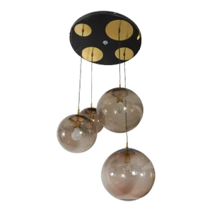 Raak Modern 4-Light Globe Hanging Pendant Lamp