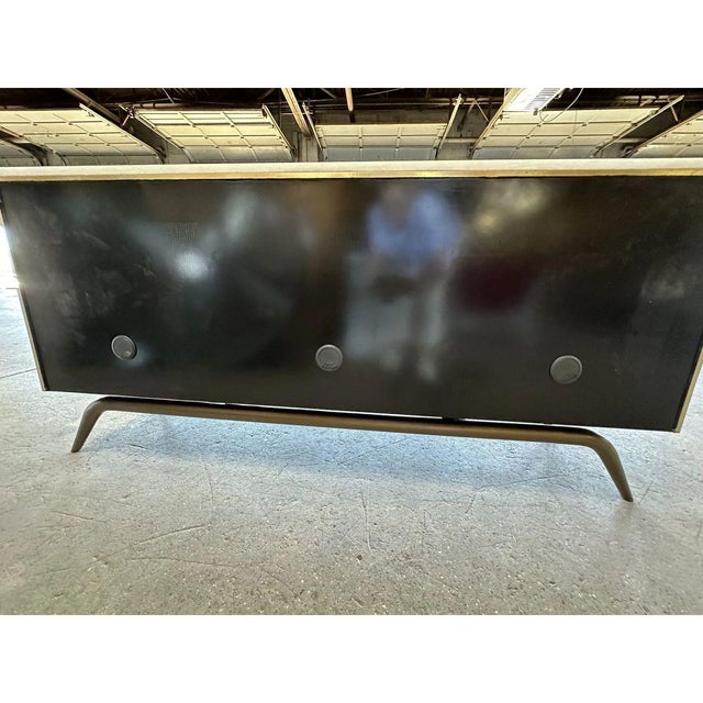 Mid-Century Modern Global Views Triangle Cabinet-Brass For Sale - Image 3 of 10