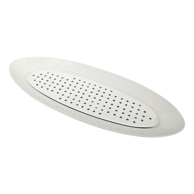 Bodum Provence Two-Piece White Porcelain Whole-Fish Serving Platter For Sale