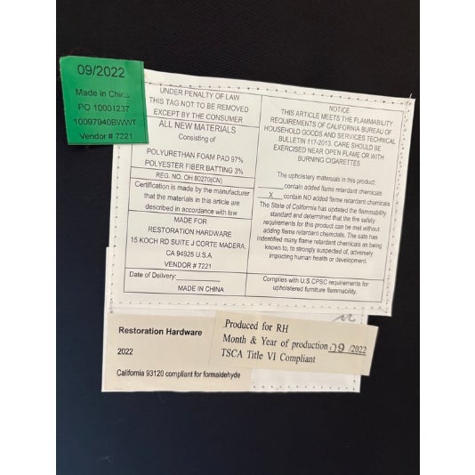 Rh Ellison Dining Side Chairs- Set of 2 – Perennials® Performance Fabric – White With Recessed Casters For Sale In Columbus - Image 6 of 7