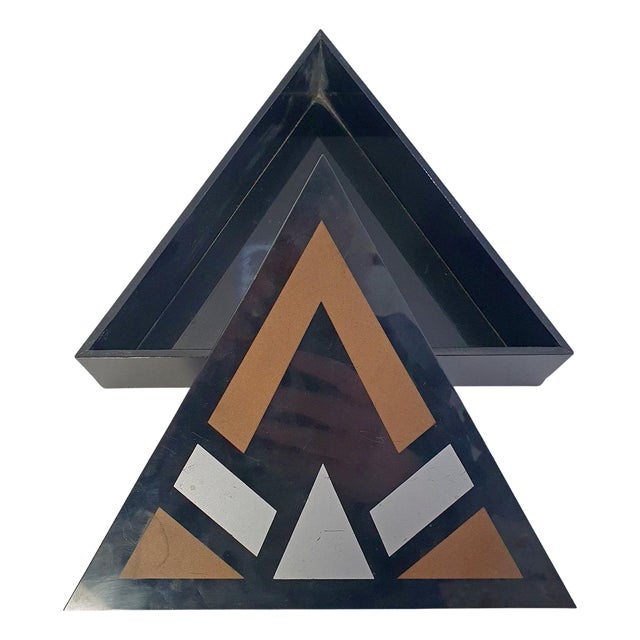 Art Deco Style Acrylic Glass Trinket Box, 1960s For Sale