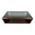 Bernhardt Walnut Two-Tier Cocktail Coffee Table For Sale