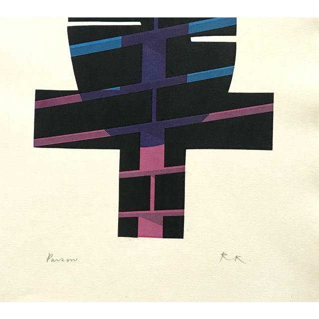 Artist: Ronald King Country: Brazil – England Title: Persoun Medium: Screenprint in four colors. Marks: Pencil signed...