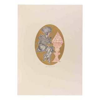 Pasquale Basile, Surreal Composition, Etching, 1991 For Sale