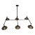 Industrial 6 Light Chandelier For Sale