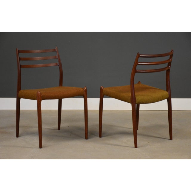 Wood 1950s Niels Moller Danish Teak Dining Chairs - Set of 4 For Sale - Image 7 of 10