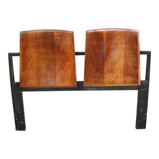 Mid Century Walnut Queen Headboard For Sale