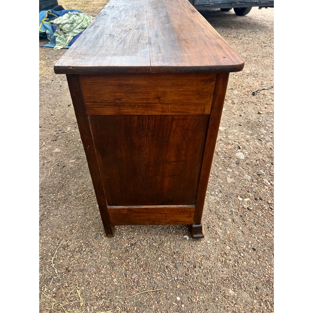 Wood French 19th Century Louis Philippe Two Door Walnut Buffet For Sale - Image 7 of 12
