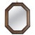 Wood Antique Mirror with Dark Wood Frame, 20th Century For Sale - Image 7 of 7