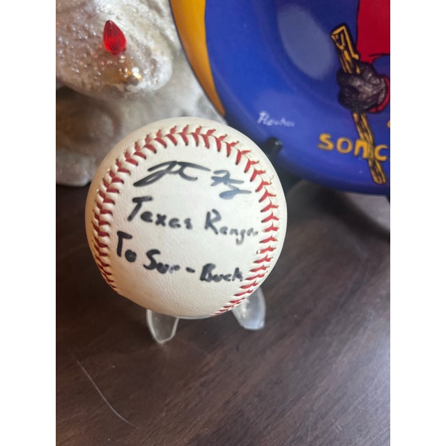 American Vintage Pair of 1936 First Hall of Fame Election Baseballs and Stand For Sale - Image 3 of 12
