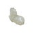 1980s Small Chinese White Stone Restful Horse Pendant Display Art Figure For Sale - Image 5 of 7