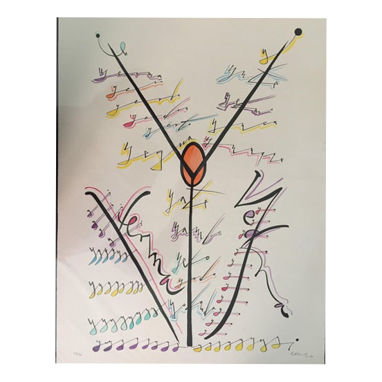 Rafael Alberti, Letter Y, 1972, Lithograph For Sale