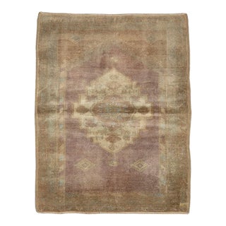 Galerie Shabab Collection Early 20th Century Turkish Oushak Throw Rug For Sale