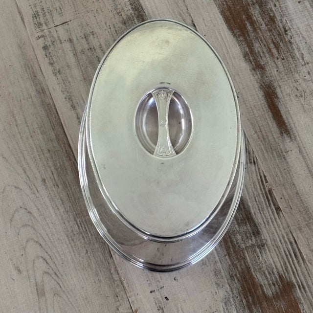 1940s Silver Platter Lid Hotel Andrew Johnson For Sale - Image 10 of 11