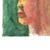 Realism Small Profile Portrait Painting of a Blonde Girl on Green - 7” X 9” For Sale - Image 3 of 7