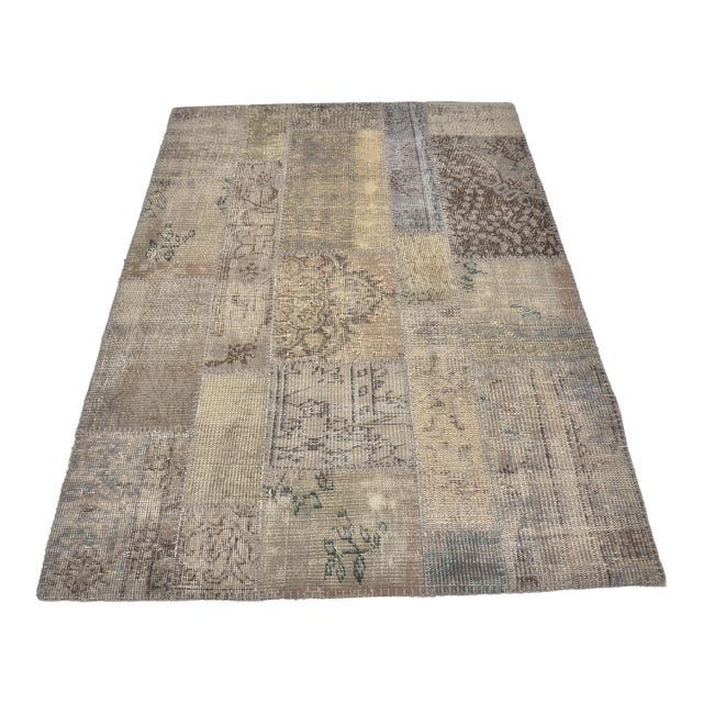 Grey Vintage Area Rug For Sale