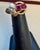 Red 0.60Ct Natural Invisible Set Ruby & Diamond 14 Karat Rose Gold Pinky Ring Size 4 For Sale - Image 8 of 8