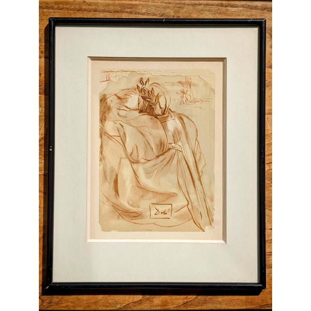 Salvador Dali - The Divine Comedy - Purgatory 30 - The announcement of a great event, 1963 Original wood engraving on BFK...