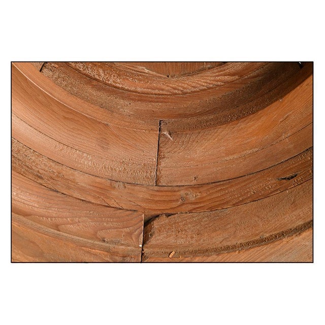 Wooden Wheel Sculpture For Sale - Image 3 of 4