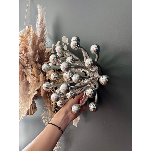 Four Pistillo wall sconces, chrome-plated molded ABS plastic. First edition. 1970s. Very good original condition - the...