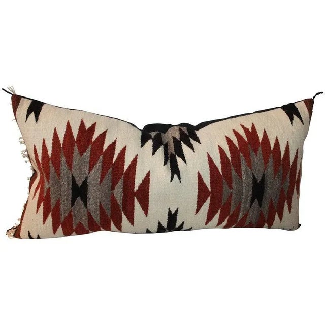 Geometric Eye Dazzler Bolster Pillow For Sale - Image 4 of 4