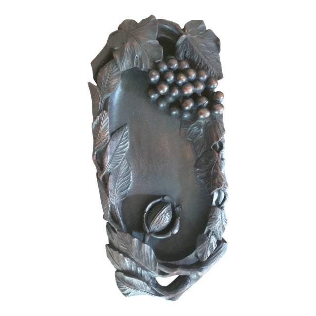 Art Deco Carved Wood Centerpiece, 1930s For Sale