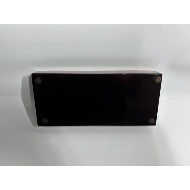 2020s 2020s Pacific Connections Lacquer Long Keepsake Box, Rosewood & Brown - 1 Piece For Sale - Image 5 of 6