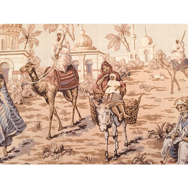 Figurative 19th Century Moorish Architecture Scene Tapestry For Sale - Image 3 of 12